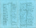 Programme interior (with graduate signatures)